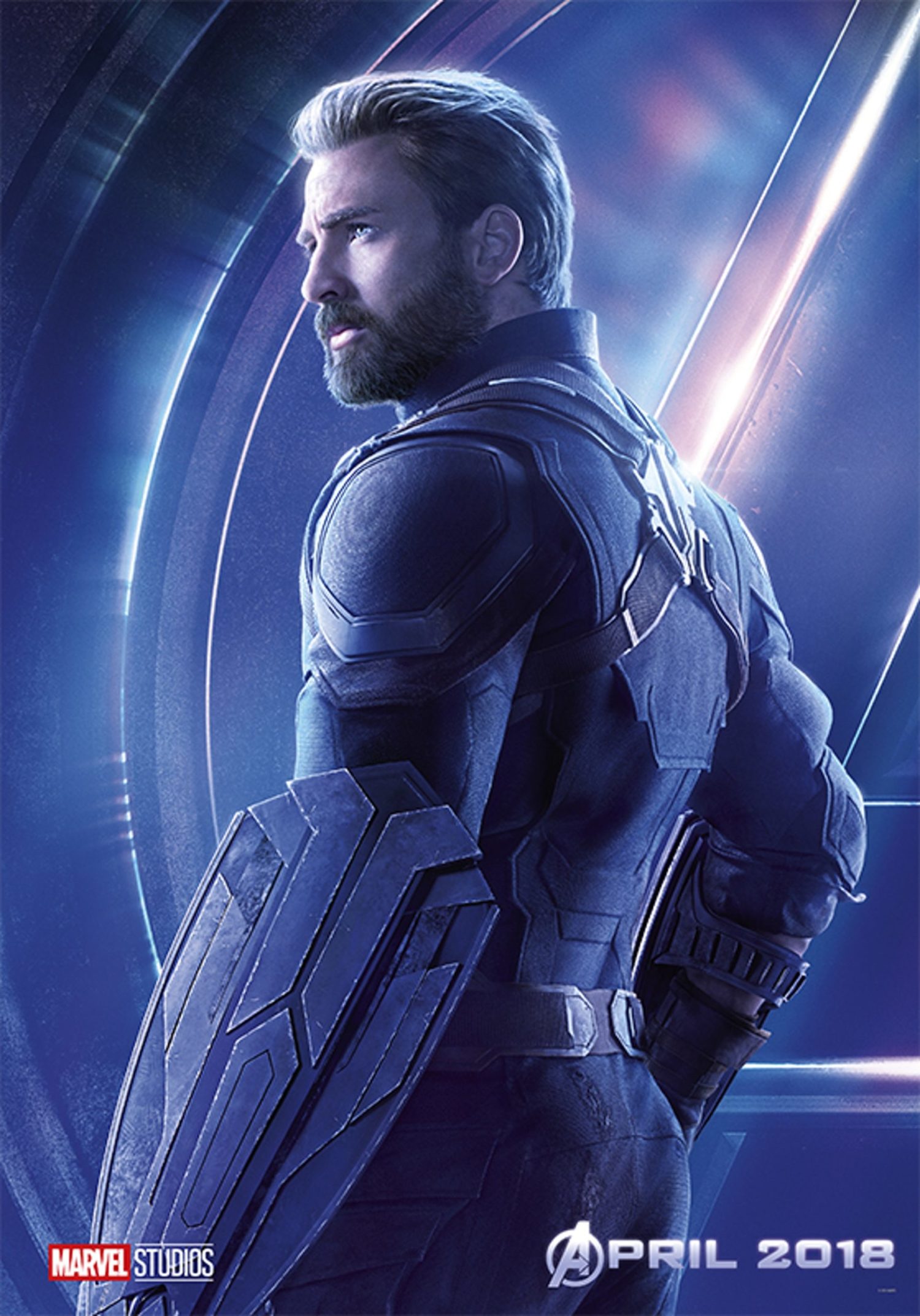 PRE-SALE:  AVENGERS INFINITY WAR CAPTAIN AMERICA 8X10 PHOTO SIGNED BY CHRIS EVANS+JSA WPP COA
