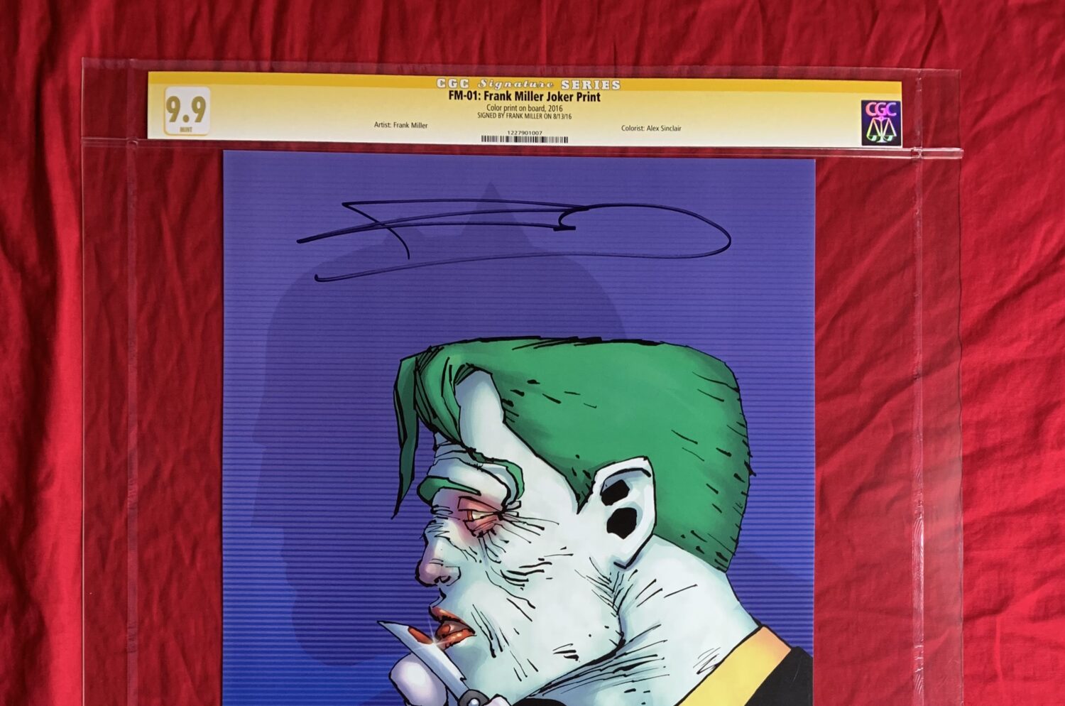 CGC Signature Series 9.9~The Joker~Limited Edition Art Print~SIGNED by Frank Miller - Image 8