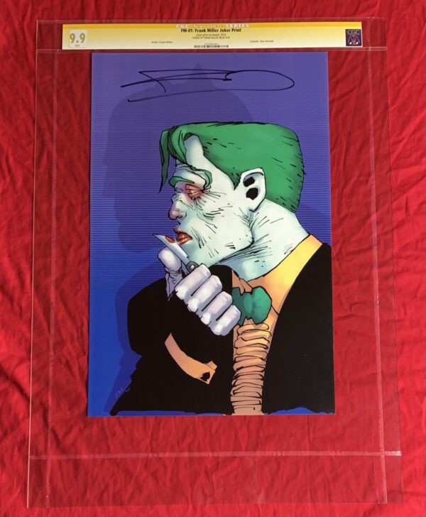 CGC Signature Series 9.9~The Joker~Limited Edition Art Print~SIGNED by Frank Miller