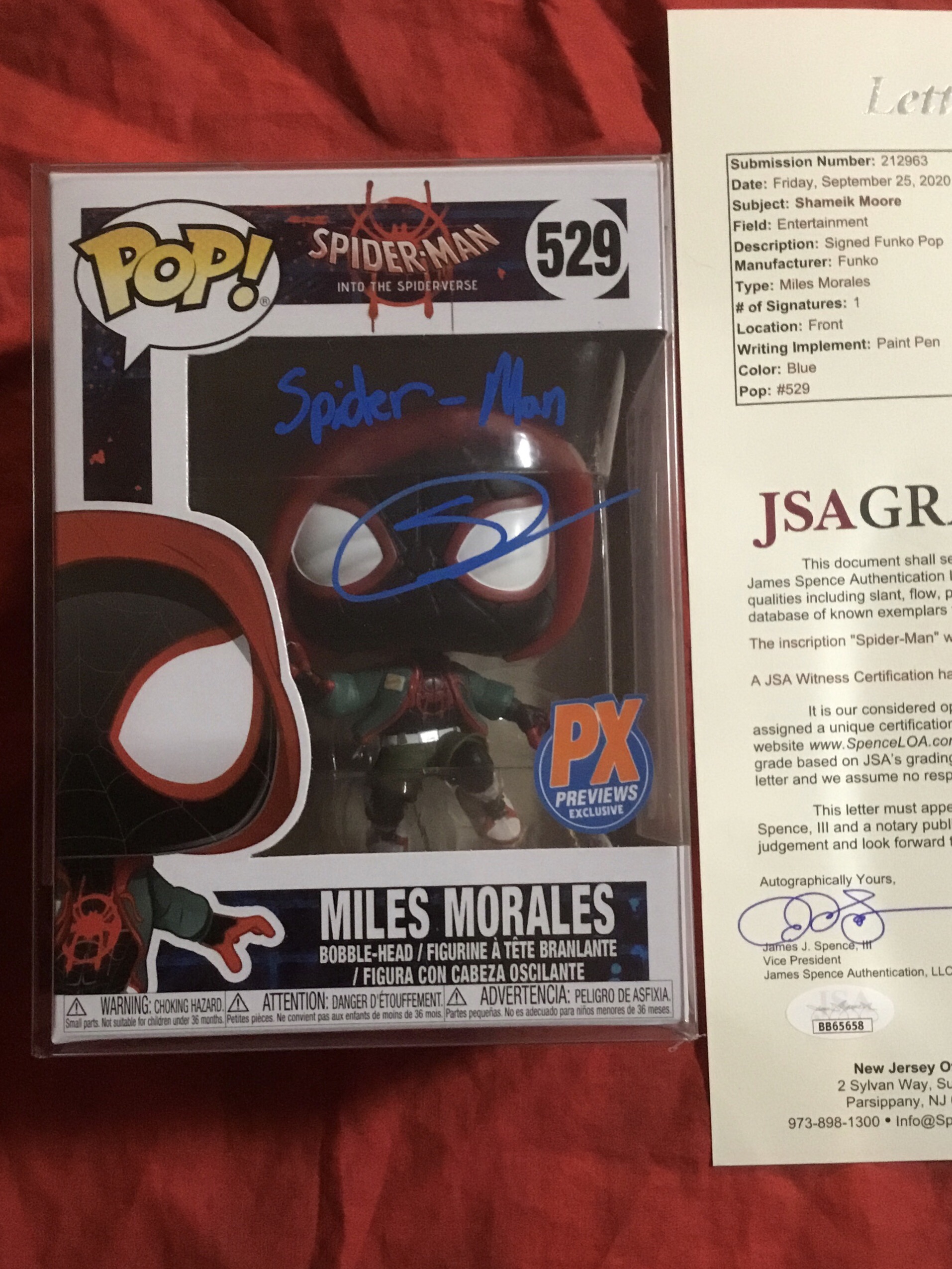 JSA GRADED 10.0~MILES MORALES SPIDER 