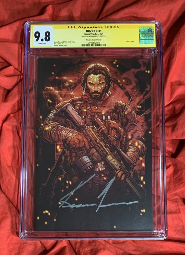 BRZRKR #1~1:1000~CGC SIGNATURE SERIES~SIGNED BY KEANU REEVES~IN HAND