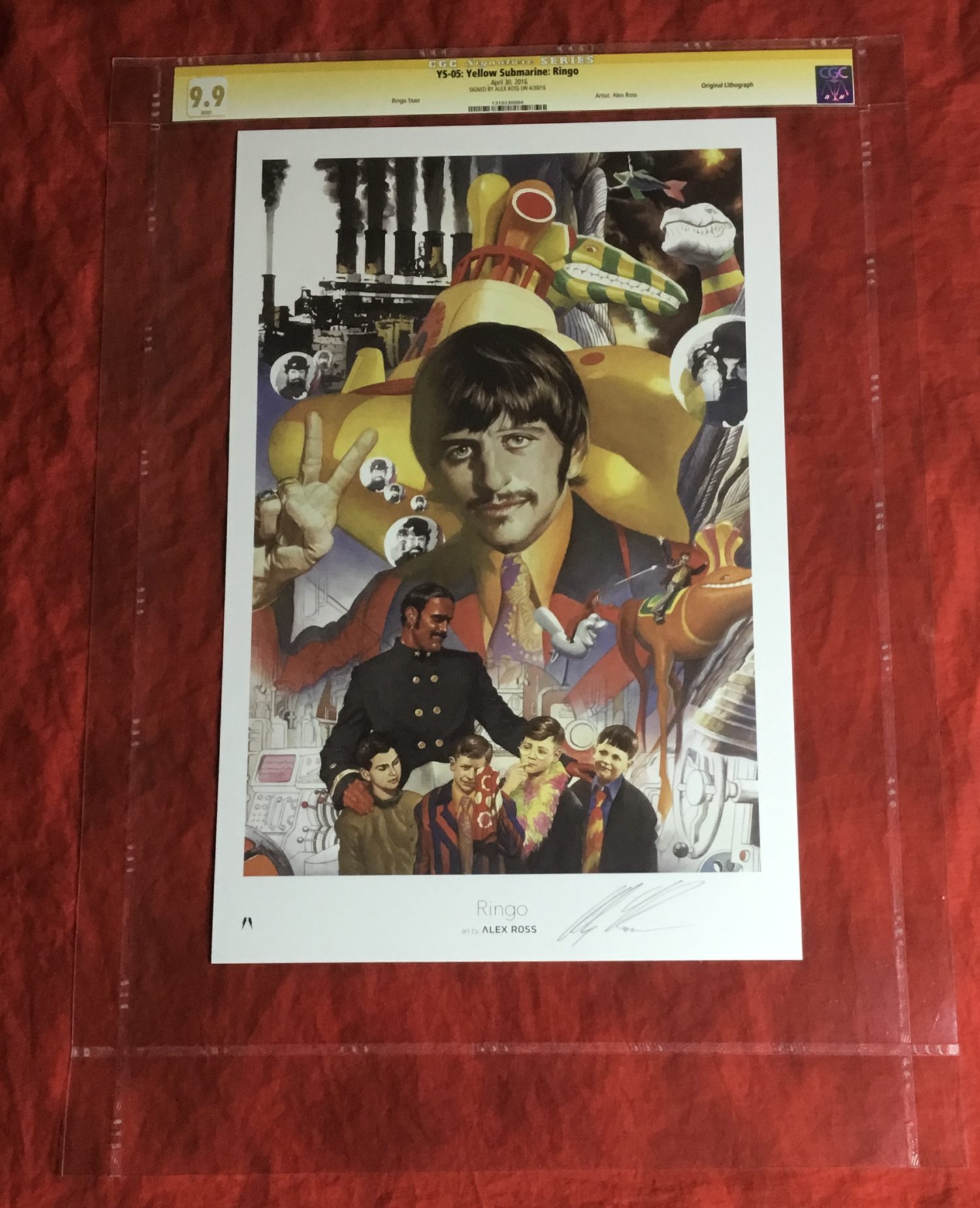 CGC SIGNATURE SERIES 9.9 & 10.0~THE BEATLES BY ALEX ROSS SIGNED COMPLETE PORTFOLIO LITHOGRAPH SET~8 PIECES - Image 19