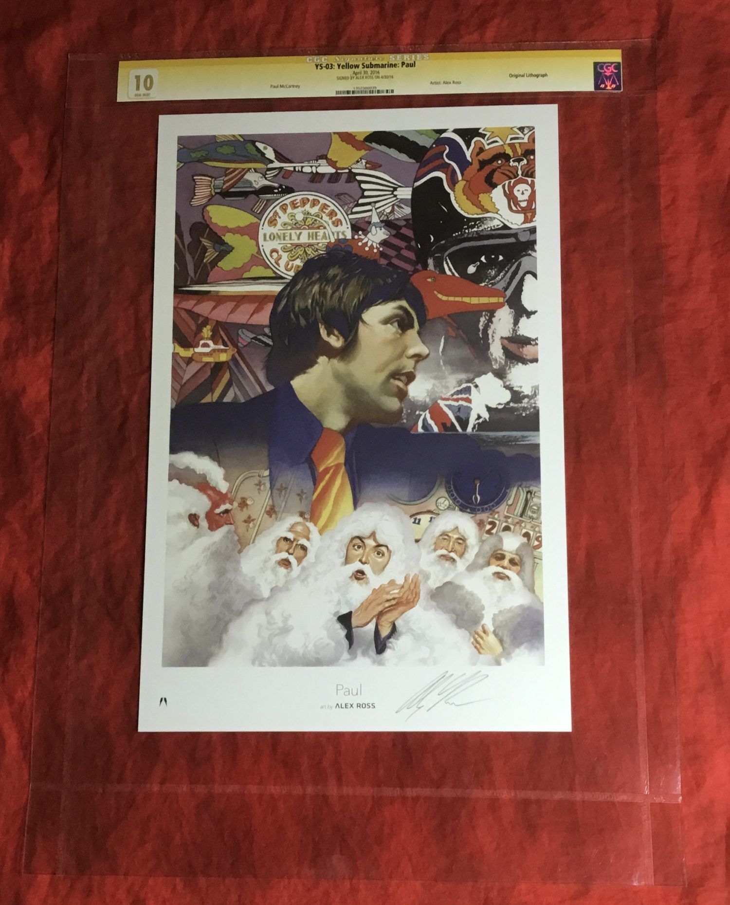 CGC SIGNATURE SERIES 9.9 & 10.0~THE BEATLES BY ALEX ROSS SIGNED COMPLETE PORTFOLIO LITHOGRAPH SET~8 PIECES - Image 21