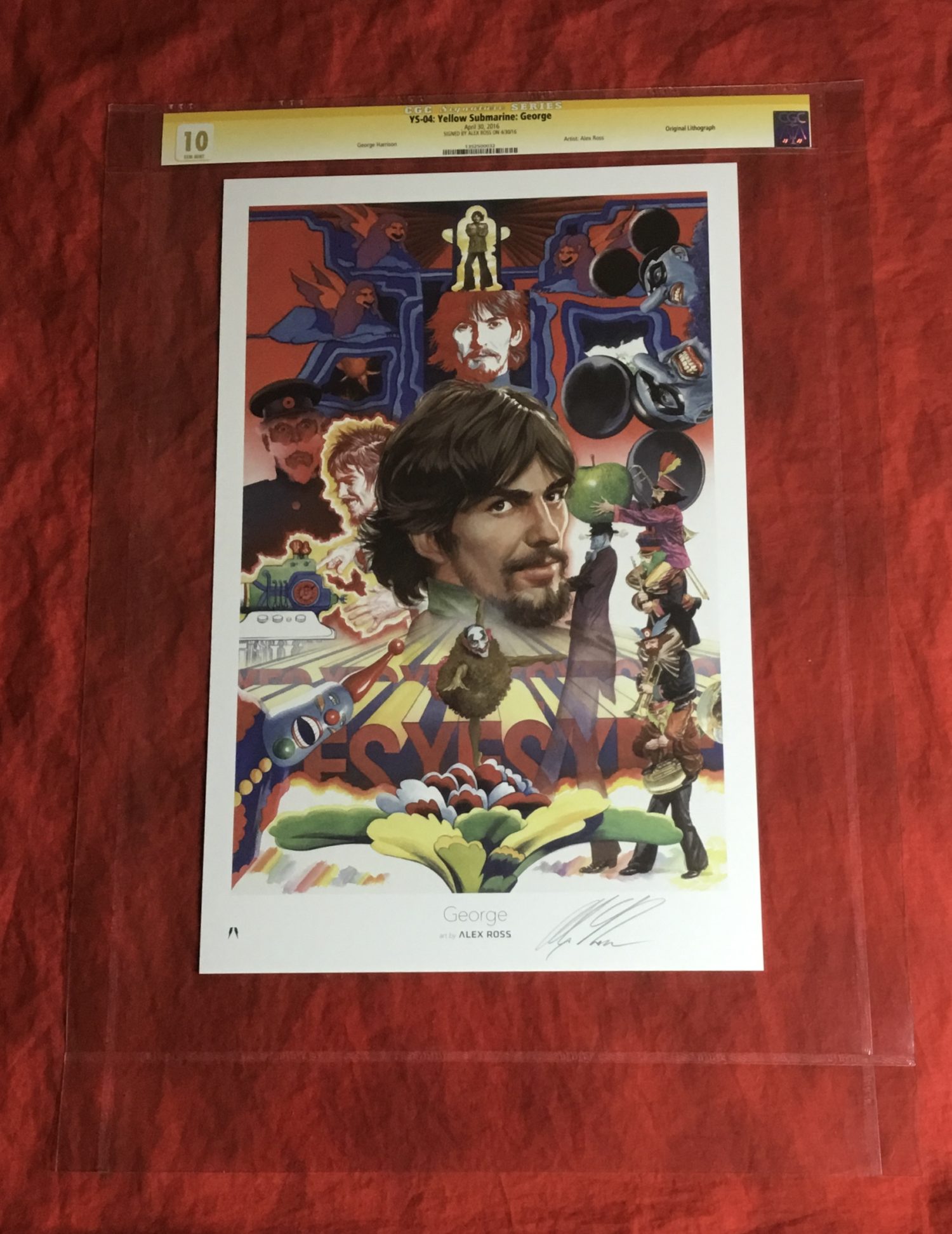 CGC SIGNATURE SERIES 9.9 & 10.0~THE BEATLES BY ALEX ROSS SIGNED COMPLETE PORTFOLIO LITHOGRAPH SET~8 PIECES - Image 17