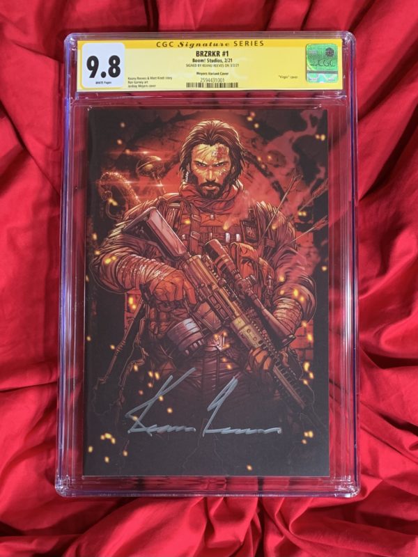 LAST ONE!~BRZRKR #1~1:1000 VARIANT CGC SS~SIGNED BY KEANU REEVES~