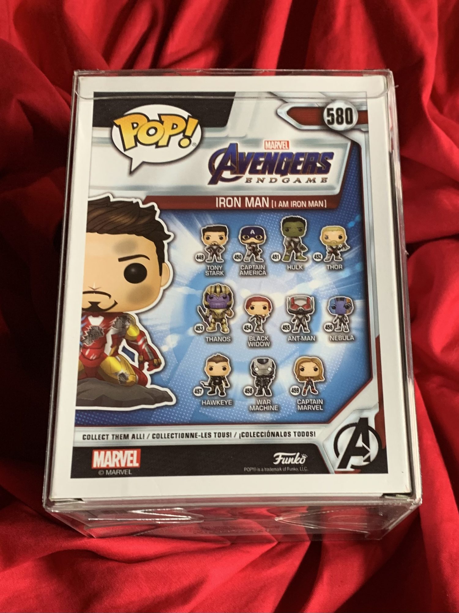 Avengers Endgame~Iron Man (I am Iron Man)~Funko Pop #580 (PX glow in the dark edition)~Signed by Lexi Rabe with “Morgan” and quote “I love (heart) you 3k.” Includes JSA COA and USA shipping - Image 5