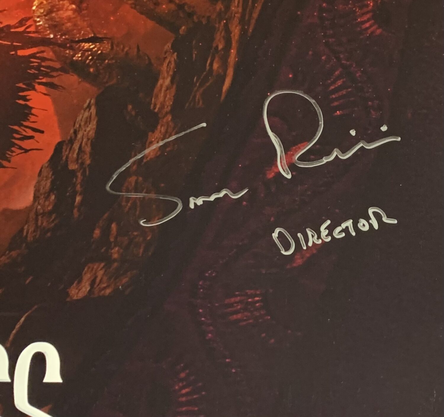 IN STOCK~Doctor Strange In The Multiverse of Madness Original Theatrical Double Sided Poster (INTL)~SIGNED by Elizabeth Olsen with “Scarlet Witch” character name (completed) & Anson Mount (with “Black Bolt” character name inscription) (completed) & Sam Raimi (with “Director” inscription) (completed) Benedict Cumberbatch (with “Dr. Strange” character name) (completed)~Beckett COA & JSA COA and return USA shipping included - Image 4