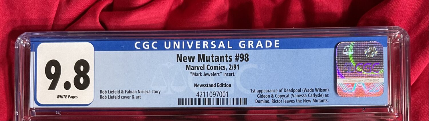 CGC 9.8~New Mutants #98~First appearance of Deadpool~ Newsstand and Mark Jewelers Insert variant~EXTREMELY tough to find in 9.8! - Image 8