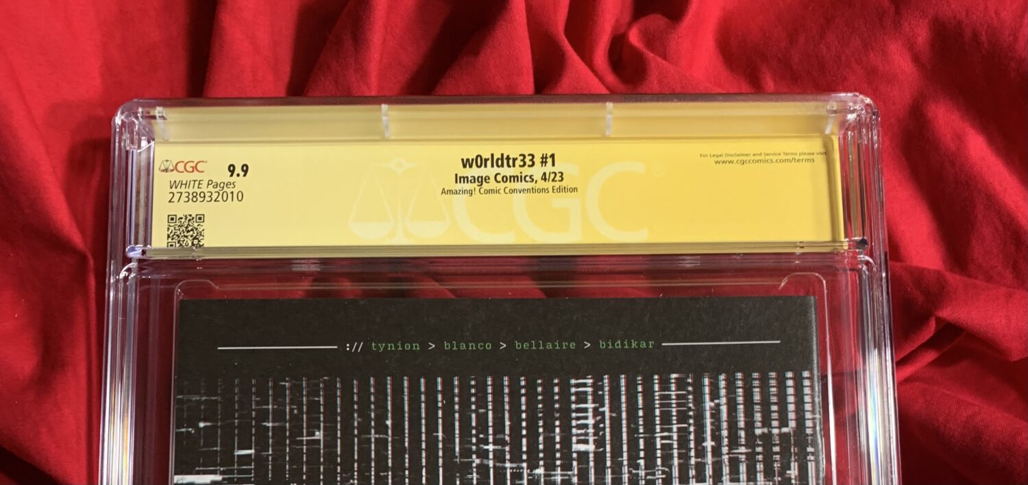CGC Signature Series 9.9~W0RLDTR33 #1~’23 Las Vegas Virgin Variant (Limited to 333 copies)~Signed by James Tynion IV & Martin Simmonds & Fernando Blanco - Image 7