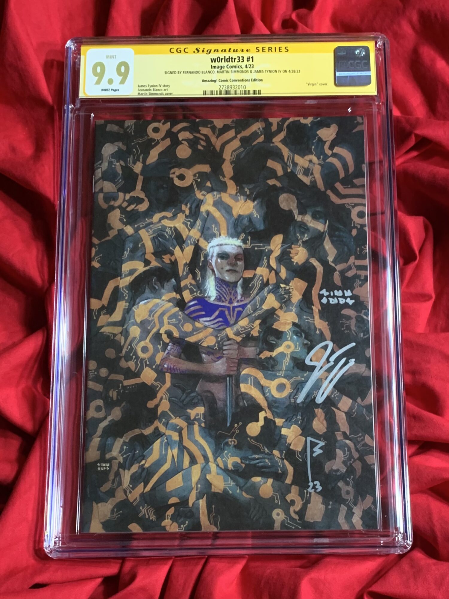 CGC Signature Series 9.9~W0RLDTR33 #1~’23 Las Vegas Virgin Variant (Limited to 333 copies)~Signed by James Tynion IV & Martin Simmonds & Fernando Blanco - Image 11