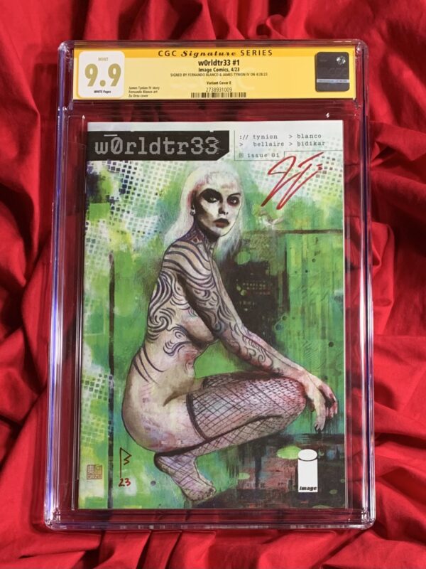 CGC Signature Series 9.9~W0RLDTR33 #1~Zu Orzu 1:50 variant~Signed by James Tynion IV & Fernando Blanco